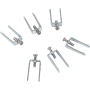 Set of 6 metal closures