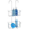 WENKO Milo shower shelf with thermostat, two-stage, 25 x 55 x 14 cm