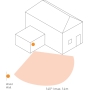 Detector de movimiento Steinel IS 140-2 blanco, sensor de movimiento de 140°, alcance máximo de 14 m, interior y exterior, IP54 [Clase de eficiencia energética B]