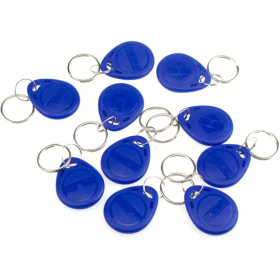 FST 100pcs EM 125KHz EM4100 брелоки RFID картки контролю доступу RFID брелоки TK4100 Smart ID картка тільки для читання (синій)