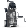 Yard Force 2500W pressure washer EW N15X with water-cooled induction motor, wheels + extendable handle, including hand brush, surface cleaner