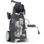 Yard Force 2500W pressure washer EW N15X with water-cooled induction motor, wheels + extendable handle, including hand brush, surface cleaner