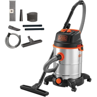 Aspiradora en seco y húmedo BLACK+DECKER BXVC30XTDE con desagüe eléctrico (1600 W, 30 L)
