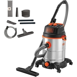 BLACK+DECKER Aspirador de Sólidos y Líquidos BXVC30XTDE con Presa Elettroutensili (1600 W, 30 l)