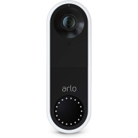 Arlo Outdoor Wired Video Doorbell, HD 1080p, 180° Color Night Vision, Motion Detection, Two-Way Audio