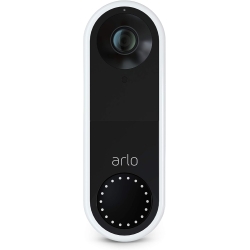 Timbre con vídeo con cable para exteriores Arlo, HD 1080p, visión nocturna en color de 180°, detección de movimiento, audio bidireccional