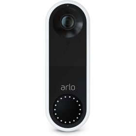 Зовнішній дротовий відеодверний дзвінок Arlo, HD 1080p, кольорове нічне бачення 180°, виявлення руху, двосторонній аудіо