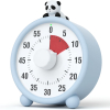 LIORQUE Visual Timer, Rechargeable Kids Timer with Silicone Case, 60 Minute Countdown Timer, Time Management Tool for Kids and Adults (Light Blue)