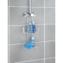 WENKO Milo shower shelf with thermostat, two-stage, 25 x 55 x 14 cm