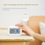 TXXMM Digital Alarm Clock for Bedroom, Travel, Office - Modern Minimalist Style with LCD Display, Adjustable Volume, 12/24 Hour Snooze and Weekend Mode, Easy Setup