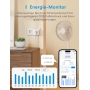 Meross smart socket with consumption measurement, 16A Bluetooth WLAN with voice and remote control