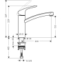 Küchenmischer Hansgrohe Focus M41