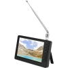 Taschen-Digitalfernseher: Tragbarer 5-Zoll-Bildschirm, wiederaufladbar, mit EU-Stecker für den Betrieb mit 110 bis 220 V