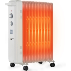 Радиатор ANJI DEPOT 2500 Вт, 11 ребер, масляный радиатор, регулируемая температура