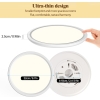 Aisutha Deckenlampe, runde LED-Deckenlampe, 18 W, 5000 K, 1800 lm, IP54 wasserdichte Badezimmerlampe, geeignet für Wohnzimmer, Küche, Schlafzimmer, Balkon, ultradünne Deckenlampe Ø220 x H25 mm, Weiß 