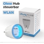 Shelly Plug S - Enchufe Inteligente para Alexa, Google Home, Nest Hub, enchufe programable con control por voz, medición de corriente