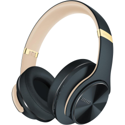 Накладные наушники DOQAUS Bluetooth с 3 режимами эквалайзера, складная стереогарнитура HiFi с микрофоном