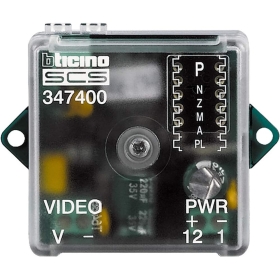 BTICINO, Einbau-Kamera-Interface Koax/2-Draht für externe Kamera der Video-Türsprechanlagen