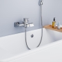 KULACO bathtub faucet with waterfall, single handle, brass, surface mounted