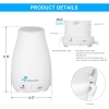 Diffuserlove Diffuser with Remote Control, Aroma Humidifier, 2 Pack Ultrasonic Essential Oil Diffuser with Cool Mist and 7 Colors LED Auto Off for Home, Yoga, Office, Spa