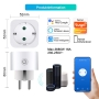 EXTRASTAR WLAN Smart Steckdose Alexa Steckdose Smart Home WiFi Steckdose, Alexa Zubehör, Stromverbrauch Messen, Zeitplan, Fernzugriff, Funktioniert mit Alexa, Google Home, SmartThings, 16A,2er Pack