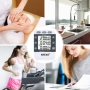 XREXS Digitaler 3 Kanäle Countdown/Stoppuhr Küchentimer, Timer für das Kochen, Stoppuhr, Großes Display, Rinstellbarer Alarm Timer mit Magnetischer Rückseite, Ständer, Lanyard (Batterie Enthalten)