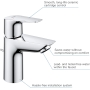 GROHE StartEdge – single lever basin mixer