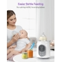 Nuliie Baby Bottle Warmer 6-in-1 with Digital LCD, Timer, Smart Temperature Control and Automatic Shut-Off, Food Warmer&Defrost BPA-Free Warmer for Breastmilk or Formula