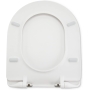 Amazon Basics D-förmiger Harnstoff-Toilettensitz, matte Oberfläche, 36,5 x 43 cm