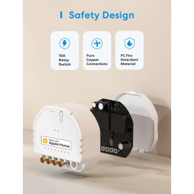Meross WiFi Relais WLAN Schalter funktioniert Apple HomeKit