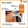 Premium-Edelstahlspikes für Worx Landroid S/M Rasenmäher