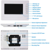 KDL Heimat 7" RFID video intercom with two monitors with 1 IR night vision camera 800x480