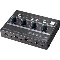 Amplificador de auriculares estéreo ultra metálico YGiTK de 4 canales