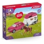 Schleich Car with memory for horses, box with 1 horse included, box figures for children from 5 years