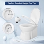 RV Boat Electric Toilet 12V Powerful Home Use Macerator Pump with On/Off Switch to Control Flush