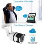 NETVUE Überwachungskamera Aussen, Kamera Überwachung Aussen, WLAN Kamera Outdoor mit Alexa Kompatibel, FHD IP Kamera mit Nachtsicht, Bewegungserkennung und IP66 Wasserdicht