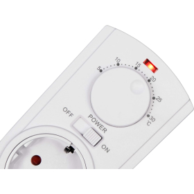 MC POWER - Toma termostato control climático | TCU-330 | 5-30°C, máximo 3500W, 230V/16A