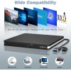 Amicool Externes DVD-Laufwerk, USB 3.0 Typ-C für CD-Brenner/DVD-ROM