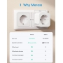 Meross Smart Plug funktioniert mit Apple HomeKit 16A, WLAN-Stecker mit Strommessung und Energiezähler