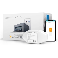 Устройство открывания гаражных ворот Meross Smart WiFi работает с Apple HomeKit, управлением через приложение, совместимо с Alexa, Google Assistant и SmartThings, концентратор не требуется 