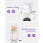 Nuliie Babyflaschenwärmer 6-in-1 mit digitaler LCD-Anzeige, Timer, intelligenter Temperaturregelung und automatischer Abschaltung, Lebensmittelwärmer & Auftauwärmer BPA-frei für Muttermilch oder Muttermilchersatz