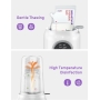 Nuliie Baby Bottle Warmer 6-in-1 with Digital LCD, Timer, Smart Temperature Control and Automatic Shut-Off, Food Warmer&Defrost BPA-Free Warmer for Breastmilk or Formula