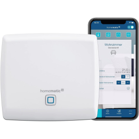 Punto de acceso IP Homematic, Smart Home Gateway con aplicación gratuita y control por voz a través de Amazon Alexa, 140887A0