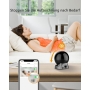 Imou Indoor Security Camera, Wi-Fi, 360° Motion Tracking and Person Detection, Night Vision