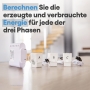 Shelly 3EM Smart 3-Kanal-Relaisschalter mit WLAN-Steuerung, Energiemessung und Schützsteuerung