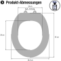 Cornat WC-Sitz "Palu" - Klassisch weißer Look - Pflegeleichter Thermoplast - Schlichtes Design passt in jedes Badezimmer / Toilettensitz / Klodeckel / KSP00