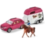 Schleich Car with memory for horses, box with 1 horse included, box figures for children from 5 years