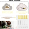 LED Deckenlampe Kinder Deckenbeleuchtung Moderne Wolke Holz Kinder Deckenlampe Dimmbare Deckenlampe mit Fernbedienung