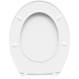 Cornat toilet seat "Palu" - Classic white look - Easy-care thermoplastic - Simple design fits in every bathroom / Toilet seat / Toilet lid / KSP00