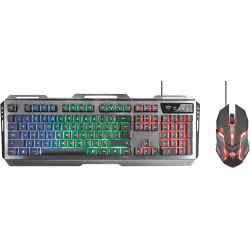Ігрова клавіатура Trust Gaming GXT 845 Tural QWERTZ з комплектом миші, світлодіодне підсвічування